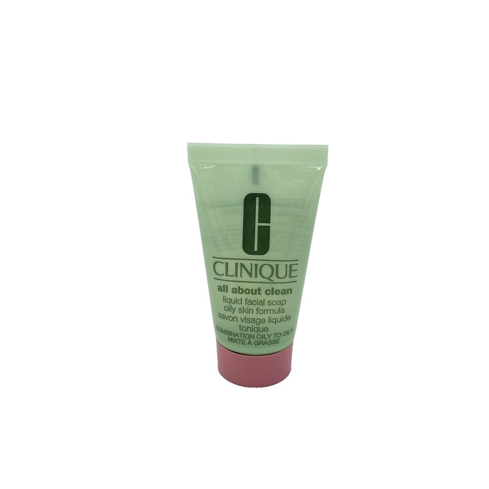 Clinique All About Clean Liquid Facial Soap Oily Skin Formula 1 oz / 30 ml x 4